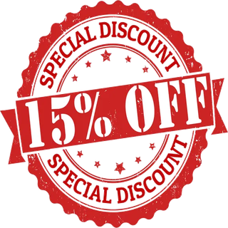Special discount: 15% off your first order